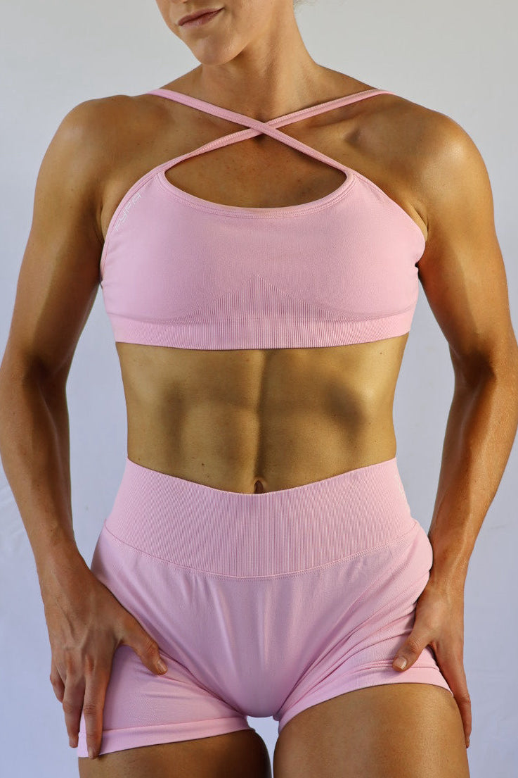 SCULPT CROP - LIGHT PINK