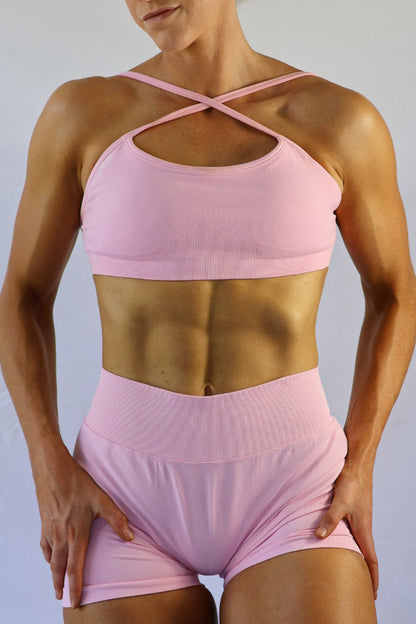 SCULPT CROP - LIGHT PINK