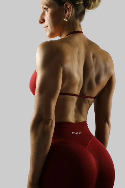 LAMOURA MINIMAL BRA - CRIMSON RED